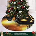 thumbnail image 6 of FMSHPON Halloween Pumpkin Fire Spider (1) Xmas Christmas Tree Skirt Stand Mat for Holiday Party Decoration Indoor Outdoor 36 inches, 6 of 6