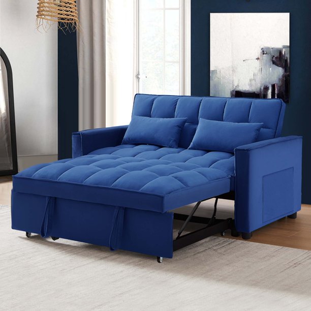 Momspeace Futon Sofa Bed Modern Convertible Sleeper sofa Couch with