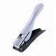 thumbnail image 1 of Handheld round hole puncher in metal silver, heavy-duty simple circle for ID cards PVC cards badge photos, durable and efficient., 1 of 5