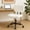 Green, variant on Armless Office Desk Chair, PU Leather Ergonomic Task Chair with Low Back Lumbar Support, Height Adjustable Swivel Computer Chair for Home Office, White