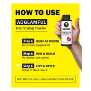 Adglamful Volumizing Hair Styling Powder for Men, Matte Finish, Strong Hold, Oil Control, Instant Lift, 20g