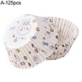 thumbnail image 2 of Muffin Cake Baking Cups 125Pcs Bakeware Heat-resistant Great Cartoon Large Cupcake Paper Cups, 2 of 5
