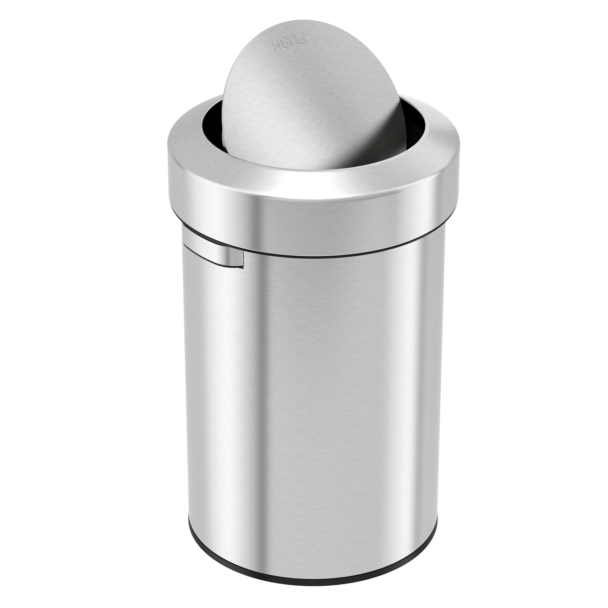 iTouchless Titan 17 Gallon Swing Open Trash Can, Stainless Steel Self-Balance Flip Top Lid Commercial Grade 64 Liter Garbage Can is Perfect for Kitchen, Home, Office, Business, Restaurant, Restroom
