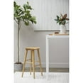 thumbnail image 4 of 30" Light Natural Brown Solid Wood Bar Stool, 4 of 9