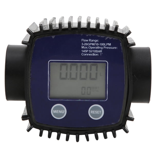 Medidor de caudal de agua con rosca hembra K25 de 1 pulgada, pantalla digital, sensor de caudal de líquido, 10-100 l/min