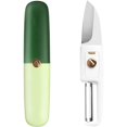 thumbnail image 1 of BEMS-1 pieza (verde) cuchillo y pelador de frutas portátil 2 en 1, adecuado para, 1 of 5