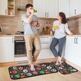 thumbnail image 6 of Cute Lollipops Halloween Kitchen Rugs 2 Pieces, Sweets Candies Floor Mat Room Area Rug Washable Carpet Perfect for Living Room Bedroom Entryway, 6 of 7