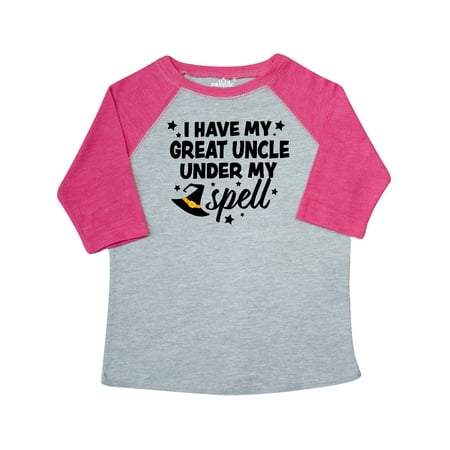 

Inktastic I Have My Great Uncle Under My Spell with Cute Witch Hat Gift Toddler Boy or Toddler Girl T-Shirt