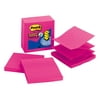 Post-it Super Sticky Lined Pop-up Notes, 4" x 4", Fuschia, 5 Pads