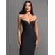 thumbnail image 4 of Vestido de fiesta BELLA BARNETT Deslumbrante negro con hombros descubiertos y cuello en V, 4 of 5