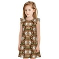 thumbnail image 1 of Balery Beautiful Owl Camisón de princesa para niñas, pijama de algodón con mangas abullonadas, suave y bonito.-Small, 1 of 6