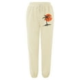 thumbnail image 3 of FUNUONY Sweatpants Women Baggy Lounge Pants Workout Gym Active High Waisted Comfy Joggers for Women Fall Clothes 2025 Baggy Sweatpants Elastic Print Workout Athletic Joggers Loose Trousers Beige L, 3 of 3