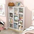 thumbnail image 5 of Gymax 2PCS 11-Cube Bookcase Modern Geometric Bookshelf Storage w/ Anti-tipping Kits, 5 of 10