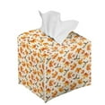 thumbnail image 6 of ZIATUBLE Thanksgiving Maple Leaves Square Tissue Box Cover Hummingbird Tissue Box Holder with Storage Decorative Portable Tissue Box Cover Cube Home Accessories Decoration, 6 of 7