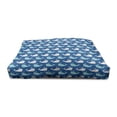 thumbnail image 4 of Whale Pet House, Bicolor Whales in the Sea in Cartoon Drawing Style Underwater Wildlife, Outdoor & Indoor Portable Dog Kennel with Pillow and Cover, 5 Sizes, Navy Blue Aqua Beige, by Ambesonne, 4 of 5