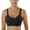 Black, variant on laiqvcdr Women's Plus Size Full Coverage Wireless Push-Up Everyday Bras,Solid Color Breathable High-Stretch Nylon Bras with Adjustable Thin Straps