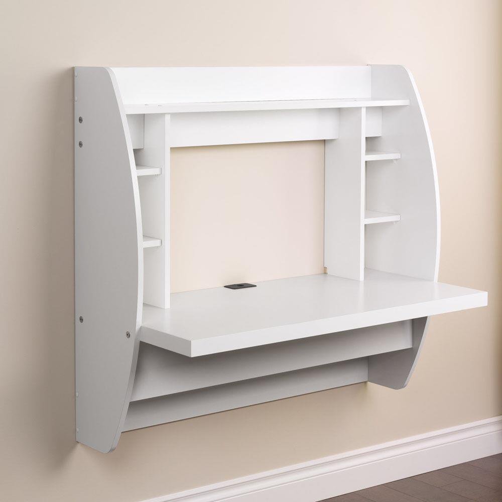 Ktaxon Floating Wall Computer Desk Laptop Shelf Storage Desk