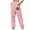 Pink, variant on Joggers Sweatpants for Women Black Rugby Casual High Elastic Waisted Taper Pants with Pocket Loose Pants