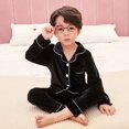 thumbnail image 1 of Conjunto de Pijamas de terciopelo para niños y adolescentes, ropa de dormir cálida de manga larga para estar en casa, Otoño e Invierno, 1 of 2