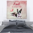 thumbnail image 3 of Every Fart is Love Note Boston Terrier Guilty Face Happy Valentine's Tapestry Gentleman Dog Lover Gifts Wall Hanging Backdrop Home Decor - 01016, 3 of 5