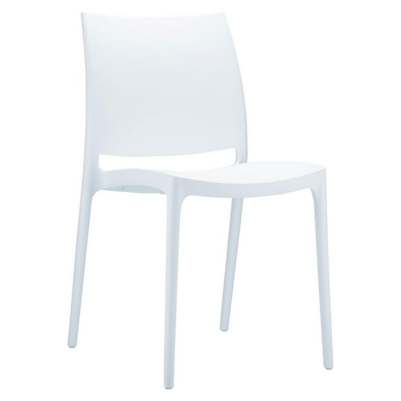 Compamia Maya Patio Dining Chair in White
