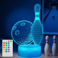 thumbnail image 1 of Lámpara Night Light POSSHE Bowling 3D Illusion con 16 colores, 1 of 9