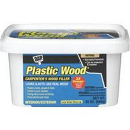 DAP Plastic Wood 00525 Latex-Based Wood Filler, 32