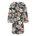 thumbnail image 5 of Women's Fleece Plush Robe Long Warm Plush Bathrobe Loungewear Jacket Printed Comfort Robe, 5 of 5