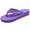 Plain Purple, variant on LAVRA Women's Platform Wedge Flip Flop Thick Strap Summer Beach Thong Sandals