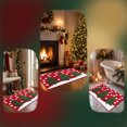 thumbnail image 7 of Cute Christmas Tree Bath mat for Bathroom Decorations Non Slip, Fluffy Absorbent Microfiber Red Colorful Xmas Cheer Holiday Festive Bathroom Mat Washable, Winter Themed Snow Bath Rug,20x32 Inch, 7 of 7