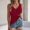Wine, variant on Women's Tops and Blouses Summer Solid Color Sleeveless Tank Tops Casual Loose Fit Standard Straps Summer Shirts
