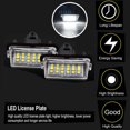 thumbnail image 4 of ALLTIMES 2 x License Plate Light for Toyota for Camry for Yaris, 18 SMD 3014 LED 6000K White Light Color, Waterproof Plug and Play, 4 of 7