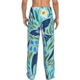 thumbnail image 3 of Balery Flying Swallows print Men's Pajama Pants,Ultra Lightweight Pjs,Lounge Pant-Medium, 3 of 9