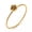 Gold, variant on Gold Stainless Steel Rose Flower Finger Ring Golden Minimalistic 1mm Textured Size 8 R24