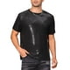 thumbnail image 1 of Camiseta de lentejuelas INSPIRE CHIC para hombres, camiseta metálica de manga corta para fiestas, camisetas brillantes de club a la moda, 1 of 5