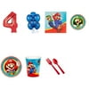Super Mario Party Supplies Party Pack For 16 With Red #4 Balloon