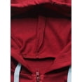 thumbnail image 6 of Frontwalk Tracksuit for Women Casual Long Sleeve Sets 2 Piece Outfit Zip Sweatshirt Sport Pants Activewear Red 3XL, 6 of 9