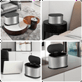 thumbnail image 7 of Mini Trash Can with Lid, 4L Small Kitchen Compost Bin Countertop Trash Can, Stainless Steel Mini Garbage Can Silver, 7 of 7
