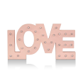 thumbnail image 1 of Bouclair Pink Love Letter Sign with LED Lights, 1 of 7