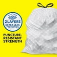 thumbnail image 2 of Tall Kitchen Trash Bags 13 Gallon, Fragrance Free Garbage Bags, Odorshield with Drawstring, 110 Count, 2 of 4