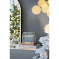 thumbnail image 2 of A&B Home Gold Rimmed Glass House - 9" x 6.5" x 8.5" - Gold/Clear, 2 of 5