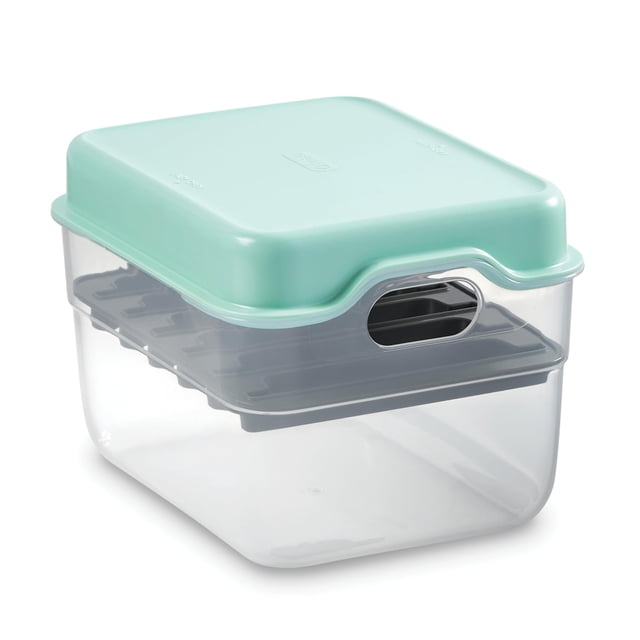 Organizador de placas DASH MultiMaker Mini System con tapa color aqua