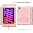 thumbnail image 2 of iPad mini 6 Case with HD Screen Protector, iPad mini 6th Generation Case 8.3 inch 2021, Dteck Heavy Kids Safe Shockproof Case with Built-in Kickstand for iPad mini 6th Generation,Rosegold, 2 of 7
