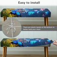 thumbnail image 5 of Whosucclay Butterfly Bottle Grass Galaxy Print Rectangle Bench Covers, Comfortable Dining Bench Slipcover Easy to Clean Bench Seat Furniture Protector Stain Resistant Bench Cushion Cover, 5 of 7