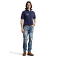thumbnail image 2 of Polo Ralph Lauren Men's Classic Fit Flag Mesh Polo Shirt Blue Size X-Large, 2 of 4