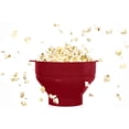 thumbnail image 3 of The   Microwave Popcorn ,  Popcorn Maker, Collapsible Bowl  & Dishwasher Safe - ( Red), 3 of 7