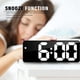 thumbnail image 4 of Reloj despertador digital, reloj despertador digital LED de 6,7 pulgadas para mesita de noche, despertador matutino, control de voz, sin tictac, sin repetición, temperatura, fecha y hora, brillo ajust, 4 of 5