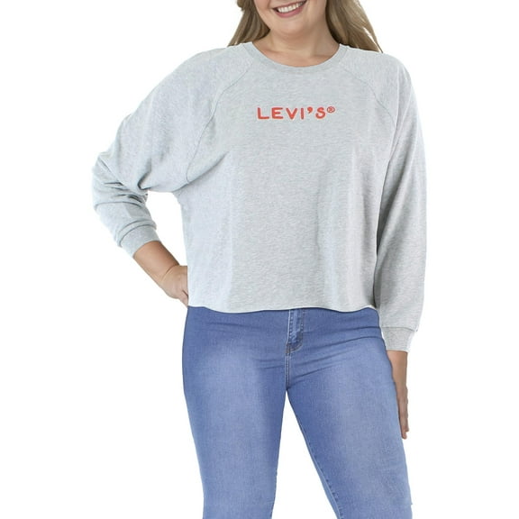 Levis Trendy Plus Size Laundry Graphic Sweatshirt Starstruck Heather 4X