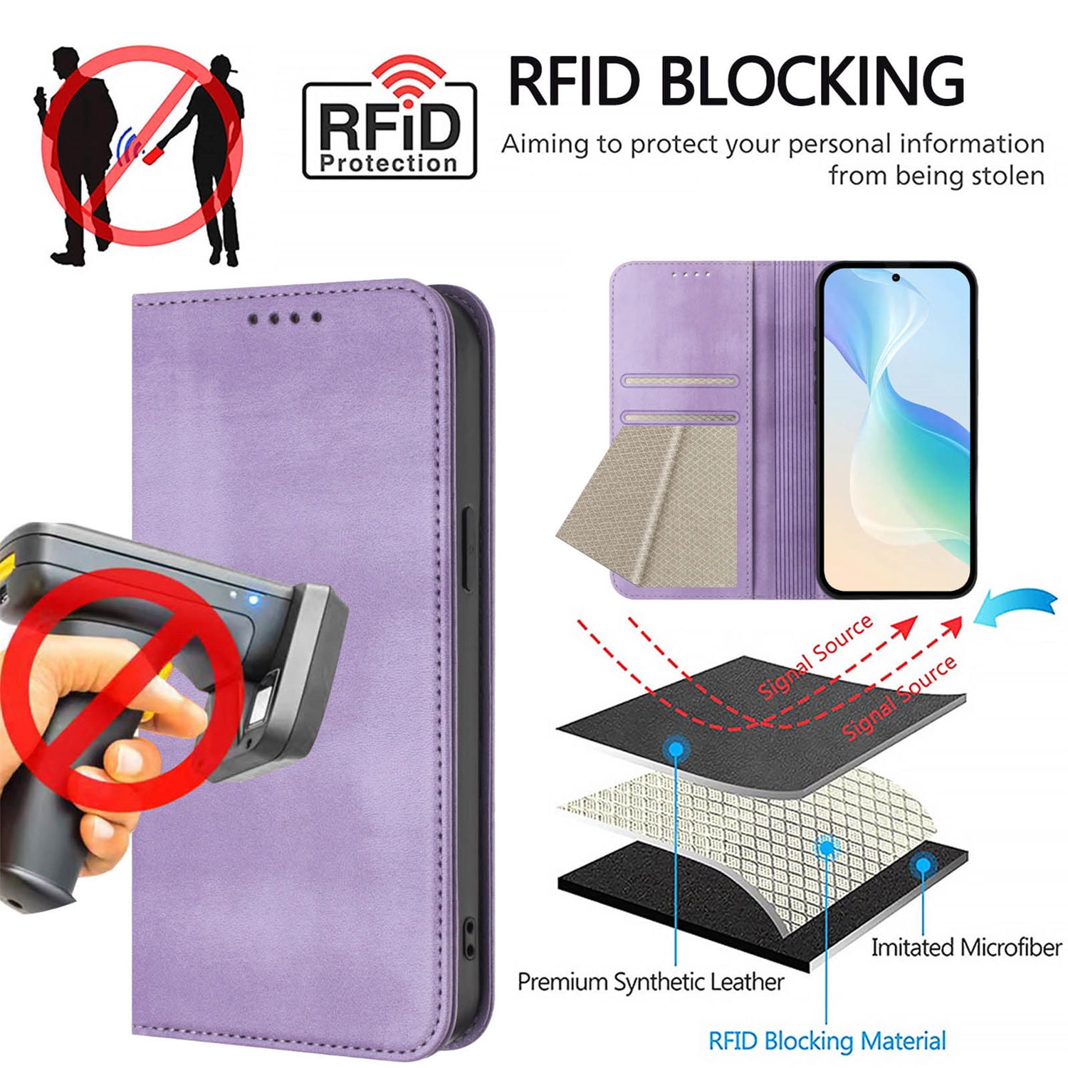 For UMIDIGI Power 7/7S 7Max Case, Shockproof PU Leather Magnetic Stand Flip Wallet Case Cover with Card Holder Phone Case