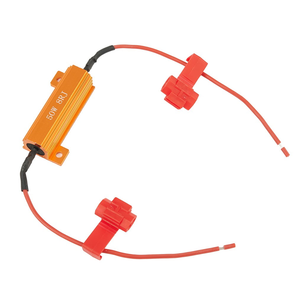 4 Resistenze Da 50W 8 Ohm Per Frecce LED Auto - Elimina Lampeggio Rapido Con Clip Di Collegamento - Foto 12